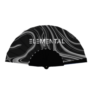 Abanico Black Waves