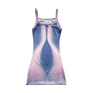 STRIP DRESS LILA