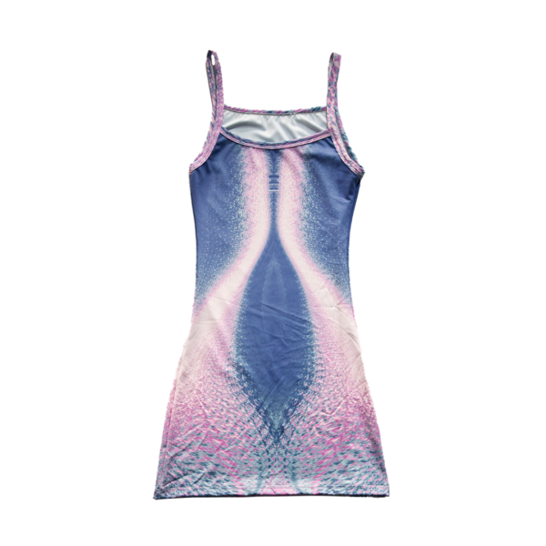 STRIP DRESS LILA